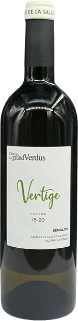 Château le Grand Verdus Vertige Solera bottle