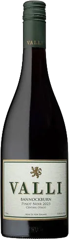 Valli Bannockburn Pinot Noir bottle
